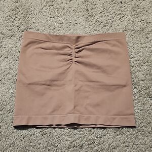 Gymshark Womens Everyday Seamless Midi Tube Top Chestnut Pink Size XS